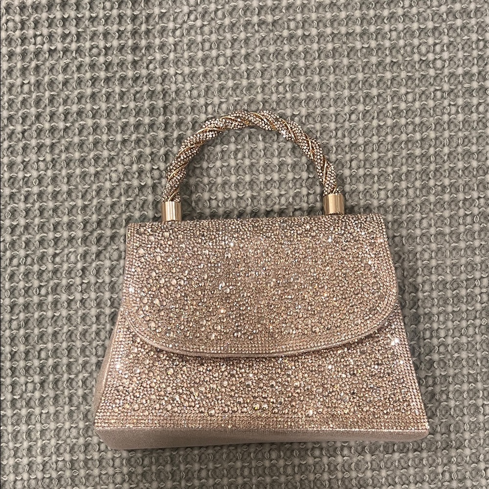 Gold Beaded Handbag